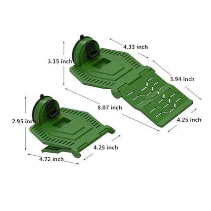 Turtle Resting Basking Platform, Turtles Ramp Tortoise Foldable Climbing Ladder Resting Terrace for Frog Terrapin Reptiles Amphibian Habitat Hideouts Aquarium Floating Dock (Green, S) - size: S