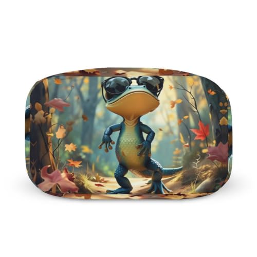 Funny Lizard Lunch Bag for Women Men | Insulated Lunch Box Leakproof Food Meal Containers Reusable Foldable 6L Capacity Lunch Tote Bags for Work Picnic Travel - color: Style 2