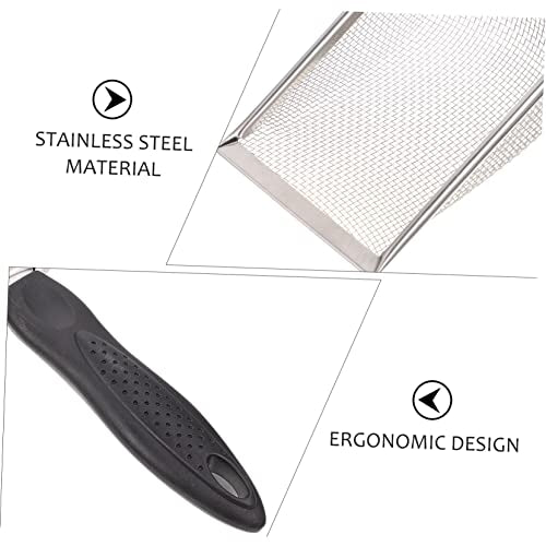 1Pc Stainless Steel Reptile Sand Shovel for Cleaning Tortoise Lizard Substrates Fine Mesh Design Durable Convenient Litter Box Accessory