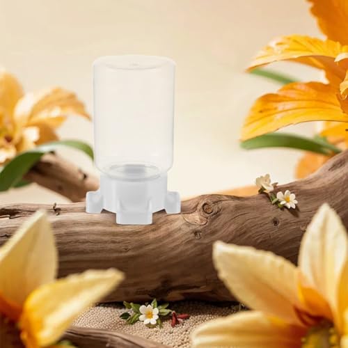 Feeding Dish Water Bowl for Pet Tanks and Households with Small Animals 3D Multi-Port White Pp Material Easy to Pet Hydration Tray Reptile for Crickets and Centipedes