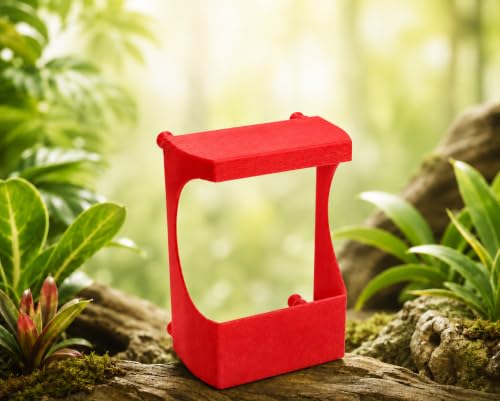 Magnetic Chameleon Feeder Cup for Screen Enclosures, Insect Feeding Station, Escape-Proof, Red, for Chameleons, Geckos, Anoles & Small Lizards，Grey - color: grey