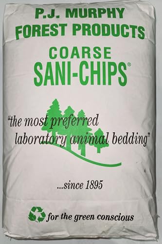 P.J. Murphy Coarse Sani-Chips, Snake Bedding, Reptile Bedding, Aspen Mulch, Reptile Bark, 22.5 lbs