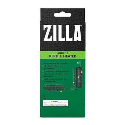 Zilla Aquatic Reptile Heater, Fully Submersible, Auto-shut Off, for Terrariums up to 40 Gallons