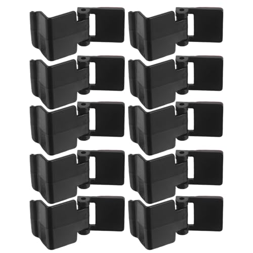 10pcs Rimless Aquarium Lid Clips: Reptile Tank Lock Clips - Plastic Terrarium Lid Clamps for Glass Snake Aquarium Enclosure Turtle Fish Tank Accessories