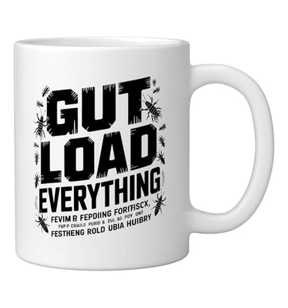 Veiled Chameleon Keeper Gut Loading Feeder Insects Insect Ceramic Mug, White - color: White