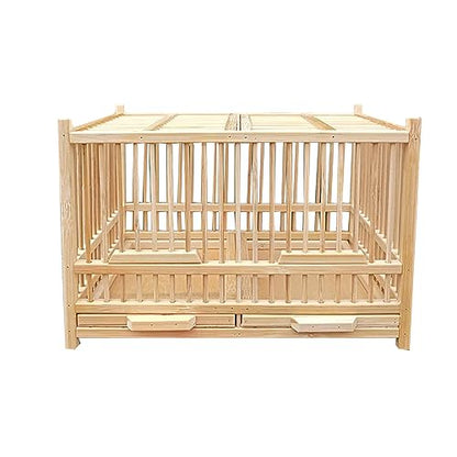 Small Reptile Animals Terrarium. Insect Enclosure. Crickets, Snails, Spiders, Cockroach ，Tarantula ，Caterpillar，Cages. Luxury Houses, Double Room. Bamboo (A)