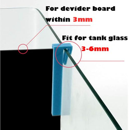 Aquarium Fish Tank Divider Holder - 2pcs Plastic Aquarium Plastic Divider Tray with Bracket Fish Tank Bottom Isolation Separator (White, 5.9 * 7.87") - color: White, size: 5.9*7.87"