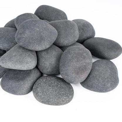 Pulovin 20 lbs River Rocks for Landscaping, Planters, 2"-3" Beach Pebbles | Natural Rocks for Aquarium, Fish Tank, Decorative Garden Stones for Plants, Flower Pots, Vase, Walkways - size: 2-3 Inch