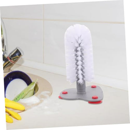 Yardwe Turtle Brush Dual Function Suction Cup Glass Aquarium Cleaning Turtle Tank Accessories
