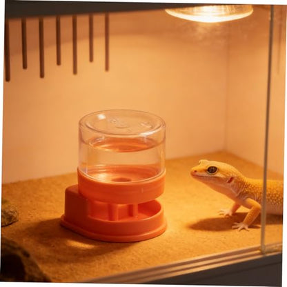 Homoyoyo 4pcs Small Reptile Water Fountain and Water Dish Bowl for Lizards Turtles Snakes Gecko Terrarium Tank Accessories