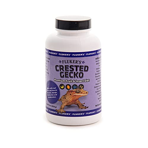 Fluker's Premium Crested Gecko Diet, Made with Real Fruit and Insects, 8 oz - size: 8 Ounce (Pack of 1)