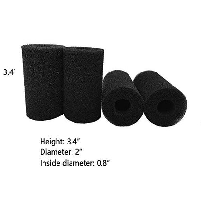 Pre-Filter Sponge,4 Pack Aquarium Pre Filter Foam Rolls Compatible Filter Accessories for Fish Tank