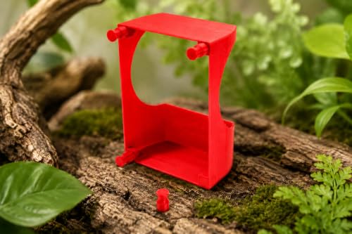 Magnetic Chameleon Feeder Cup for Screen Enclosures, Insect Feeding Station, Escape-Proof, Red, for Chameleons, Geckos, Anoles & Small Lizards，White - color: white