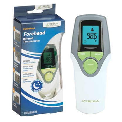 Infrared Thermometer | Forehead Measurements | 1-Second Readout | Hygienic Non-Contact | Whole Family Care | 3-Year Warranty - size: 1 Count (Pack of 1)