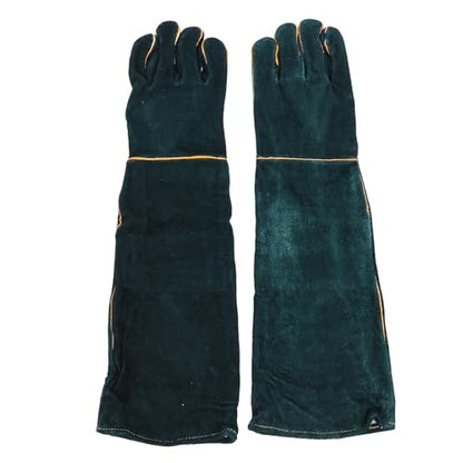 Fockety Animal Handling Gloves Bite Proof, 60CM Thickening Anti Scratch Long Gloves for Bathing Grooming Welding Dog Cat Bird Lizard