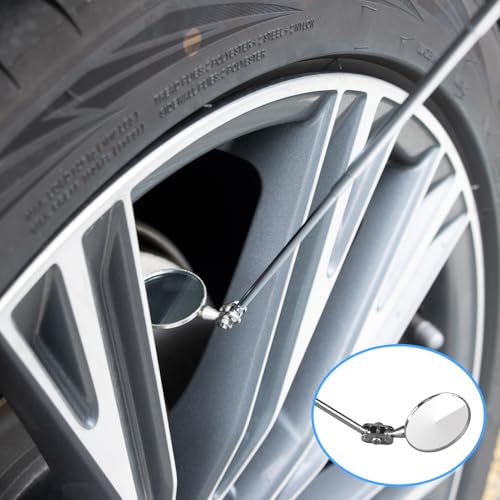 Circular Telescopic Inspection Mirror for car Maintenance, Steering Telescopic Folding Inspection Mirror, Welding Chassis Inspection, Portable Manual Tool