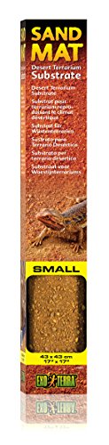Exo Terra Exo Terra Sand Mat Small, Desert Terrarium Substrate, 43 X 43 Cm (17" X 17") | Desert Terrarium Substrate, 17"x17" - size: 17 x 17 Inches