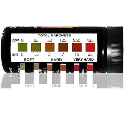 Water Hardness Test Strips for Home Water - 150 Strips Kit | Includes 150 water hardness test strips for tap, well and softened water with fast results and an easy color chart. - style: WATER HARDNESS TEST STRIPS - 150 STRIPS