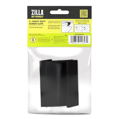 Zilla Heavy Duty Screen Clips, Secures Screen Covers to Terrarium, Fits Size 30G and Larger, 2 pack, Large | Secures Screen Covers to Terrarium, Fits Size 30G and Larger - size: Large