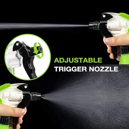 360° Trigger Heavy Duty Spray Bottle 17OZ, Leak Free, 1 PC | Acid& Chemical Resistant, Adjustable Nozzle, Double Mist Trigger Sprayer, Perfect for Car Cleaning and Detailing - size: 17 Ounces