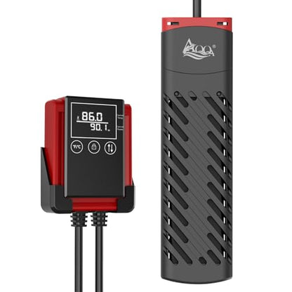 AQQA 300W Aquarium Heater Fish Tank Heater Submersible Fish Heater Aquarium Thermostat Heater with External Digital Controller Temp Range 59-94℉ (300W for 30-80Gal) - size: 300W for 30-80Gal