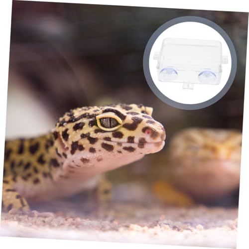 Hemobllo Reptile Feeding Trough and Water Dish Large Escape-Proof Food Bowl for Bearded Dragon Gecko Chameleon Terrarium Accessory