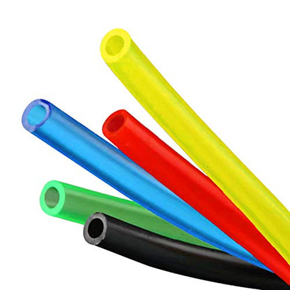 Airline Tubing for Aquarium 16.4 Feet Rubber Fish Tank Air Tubing Standard Colorful Aquarium Hose for Air Pump Black Yellow Green Red Blue (Green) - color: Green