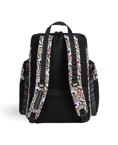 ARENA One Go Swim Backpack Travel Large Size Athletes Sports Equipment Bag 45 Liters - color: Fun Skulls