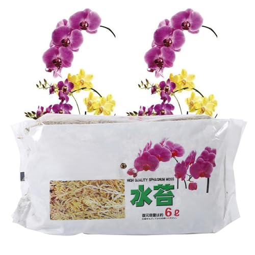 6L Sphagnum Moss for Orchids Carnivorous Plants Reptile Bedding Terrarium Substrate Potting Mix