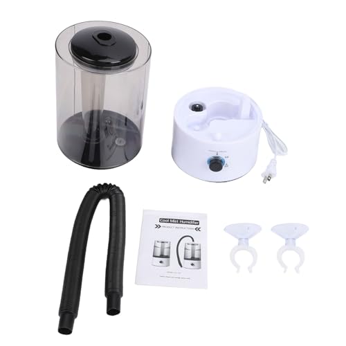 Dpofirs Adjustable Reptile 322.92 Sq Ft | 4L Terrarium Humidifier, 3 Mist Levels, 1.06 Gallon, Easy Knob Control, Fogger for Amphibians