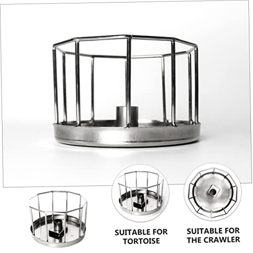 BESPORTBLE Automatic Water Dish for Reptiles Stainless Steel Turtle Feeder Automatic Turtle Feeder Gravity Feed System