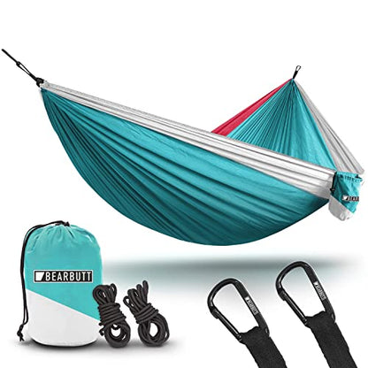 Double Hammock by Bear Butt - color: Sky Blue / Pink / White