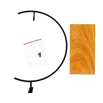 WAJJ Ornament Display Stand Ornament Stand Holder Iron Pothook Stand for Hanging Glass Terrarium (Wood)