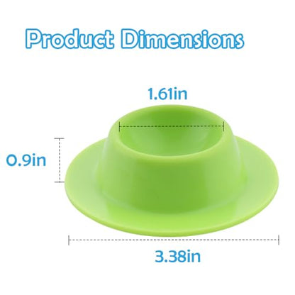 4 Pack Gecko Calcium Dish Small Reptile Food and Water Bowl Silicone Shallow Feeder for Reptile Lizard Gecko Frog Snake Turtle