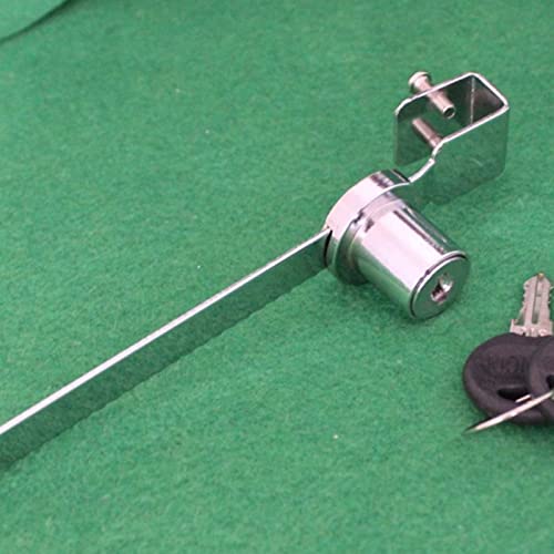 Cabinet Locks,Drawer Lock,Mailbox Lock,Stainless Steel Vivarium Terrarium Showcase Display Cabinet Sliding Glass Door Window Lock with 2 Keys
