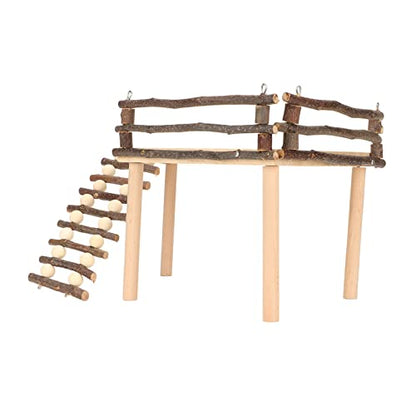 Hamster Climb, Multipurpose Hamster Playing Animal Bridge Rodents Chew Toy for Hamsters Chinchillas Guinea Pig Ferret Reptile