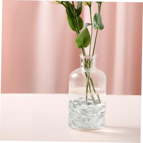 ABOOFAN Glass Bead Decorative Marbles Flat Marble Beads Vase Fillers Terrarium Decor for Jewelry Making