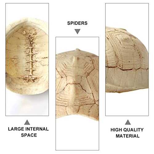 POPETPOP Turtle Shell Hideout Aquarium Basking Platform Resin Reptile Breeding Shelter for Freshwater and Saltwater Tanks Climbing Platform and Terrarium Decor 5.00 X 3.93 X 1.96 in 1 Pack