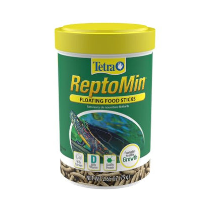 Tetra ReptoMin Floating Food Sticks, 2.65 ounces/75 Grams, Soft Stick Food Formulated for Aquatic Turtles. - size: 2.65 Ounce (Pack of 1)