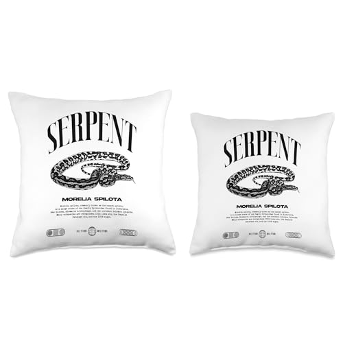 Carpet Python Modern Reptile Keeper Streetwear Throw Pillow - size: 16x16