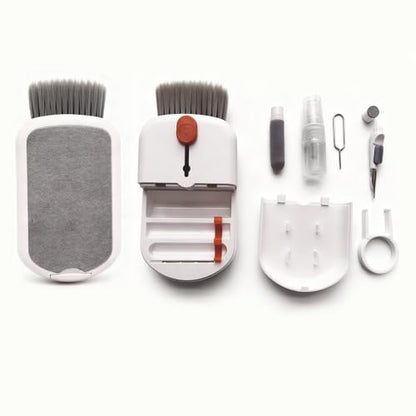 9-in-1 Keyboard Cleaning Kit for Laptop, Phone, Screen | Includes soft brush, and port tool. Cleans screens, earbuds, and charging cases. Safe for MacBook & AirPods.