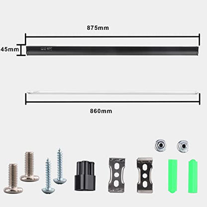 Aiicioo T5 UVB Lighting Combo Kit - Desert 10.0 Terrarium Hood Light Fixture & High Output T5 HO UVB Bulb for Reptiles Chameleon Gecko (34Inch 39W) - size: 34Inch 39W