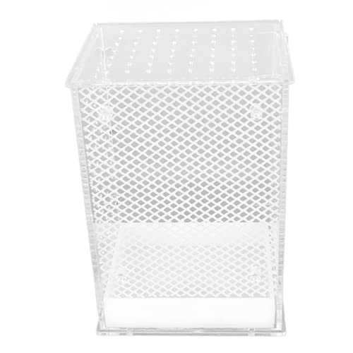 Reptile Terrarium Tank Acrylic Highly Transparent Clear Habitat Enclosure with Magnetic Door for Leopard Gecko Snake Frog Tarantula Paludarium (Small) - size: Small