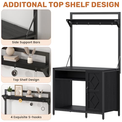 Saudism 75-120 Gallon Reptile Tank Stand with Display Shelf | Heavy metal frame - color: Black, size: For 120 Gallon Tank