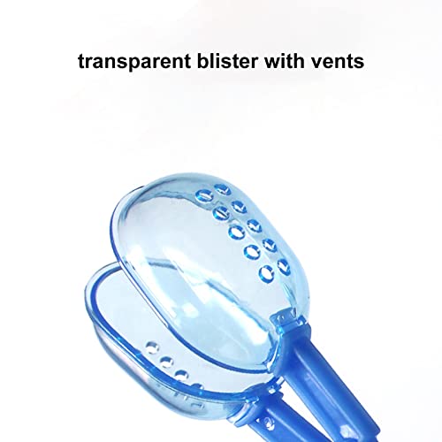 Reptile Poop Bucket Convenient Reptile Feeder Multifunction Tweezers Catcher Clear Valves Safe for (Blue)