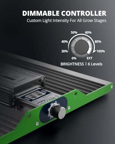 100 Watt LED Grow Light for Seed Starting Vegetables Bloom, Plant Lights | VIPARSPECTRA P1000 Dimmable Dimming Daisy Chain Grow Lights for Indoor Plants, Full Spectrum Lamp for 3x3/2x2 Grow Tent - size: 11.8"x11"