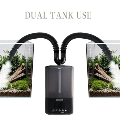 Extension Tube/Hose for COOSPIDER 380B and 500B Reptile Fogger, Accessories of Reptile Humidifier with Hose, Suction Cup, 2 in 1 Joint, Reptile Mister Parts for Reptiles Amphibians and Terrarium