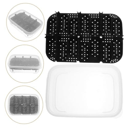 1pack Practical Reptile Egg Hatchery Box Lightweight Breeding for Geckos Lizards and Turtles Easy to Clean and Manage Incubator for Reptile Hatching Black - color: Black