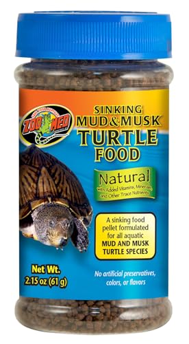 Zoo Med Natural Sinking Mud & Musk Turtle Food, 2.15oz