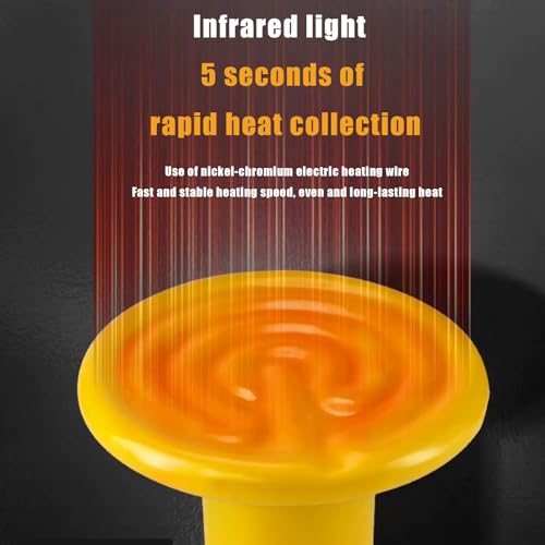 JZNCHP-Reptile Heat lamp-Ceramic Heat emitter-Bearded Dragon Tank Accessories 100W Yellow Infrared Bulb Emitter Lamp for Pet Heat lamp for Chickens(2-Pack)